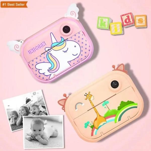 Photos Selfie Video Digital Camera with Paper Film Zero Ink Instant Print Camera - Image 4