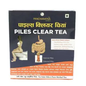 Piles Clear Tea Pancharatna Tea 150 Gm Tea powder 120 Tea Tablet