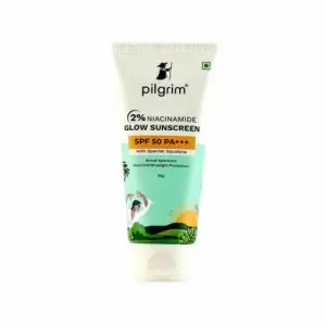 Pilgrim 2% Niacinamide Glow Sunscreen SPF 50 PA+++ 50gm
