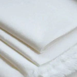 Plain white 100% Cotton fabric for hand Embroidery and painting (1 Yard)