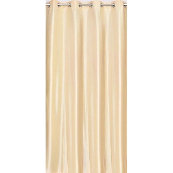 Plain Window Silk Curtain 4x7 ft – Eyelet Ring Top | Elegant Soft Fabric for Home, Bedroom & Living Room - Image 4