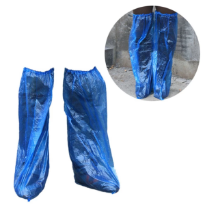 Plastic Disposable Long Shoe Covers Cleaning Galoshes Outdoor Carpet Cleaning Shoe Cover Waterproof Shoe Covers For Rainy Day
