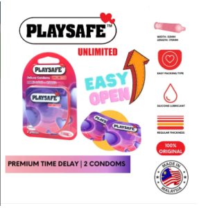 Playsafe Long Time Ribbed Condom Pack Of 2 ( 4 Condoms )