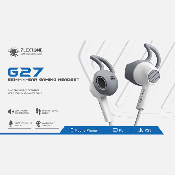 PLEXTONE G27 E-sports In-ear Wired Gaming Earphone 3.5mm Jack - Image 2