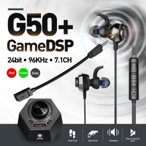 Plextone G50 Super Gaming Earphones Quake Vibration Game Dsp Stereo 24Bit 96Khz Pc Headphones