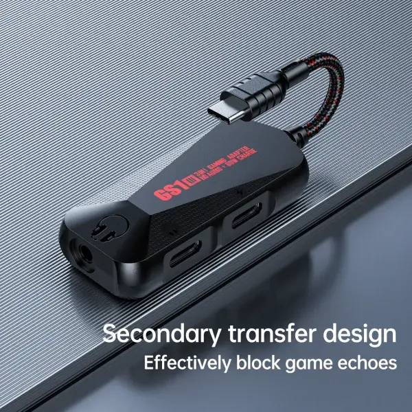 PLEXTONE GS1 Mark II Type C to AUX Audio Jack High Res 3 in 1 Gaming Audio Charge Adapter Connector (3.5mm) - Image 4