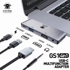 Plextone GS1 Mark III 4 In 1 Usb-C Multifunction Adapter Hub