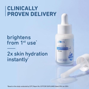 Plum 10% Niacinamide Face Serum with Rice Water |Provides Clear, Glowing & Brightening Skin | For Acne-Prone, Combination, Oily & Sensitive Skin Types | Oil & Acne-Control Serum for Women & Men | 15ml