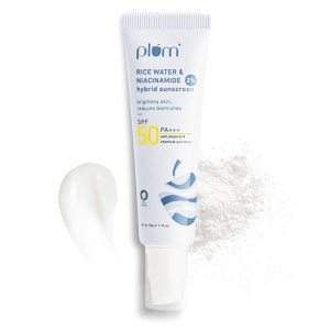 Plum 2% Niacinamide Sunscreen SPF 50 PA+++ With Rice Water 50 GM