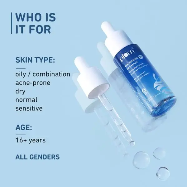 Plum 5% Niacinamide Face Serum With Rice Water And Amino Acids , Clears Blemishes Improves Texture , 100% Vegan 30 ML - Image 4