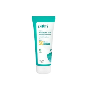 Plum Cica & Hyaluronic Acid Aqua-Light Sunscreen SPF 50 PA+++ 50gm