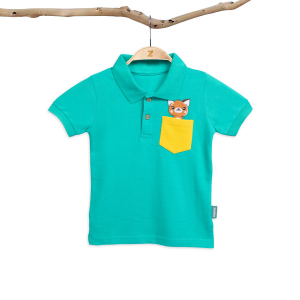 Polo T-Shirt (Caribbean Green)