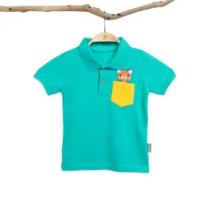 Polo T-Shirt (Caribbean Green)