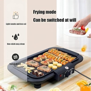 Portable Electric Grill 2000W Smokeless Indoor / Outdoor Barbeque Set Adjustable Temperature Control Tandoor With Skewers