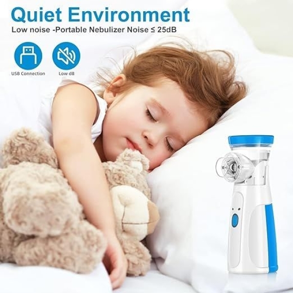Silent And Compact Nebulizer Machine For Adult And Kids