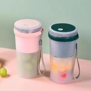 Portable Mini Fruit Juicer Cup USB Charging Extractor Safe and Fast Electric Juicer Cup (Multicolor)