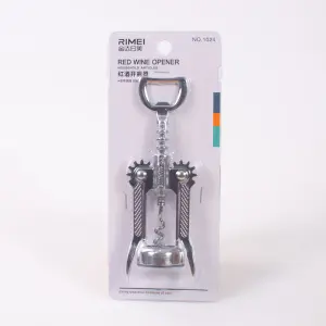 Portable Stainless Steel Red Wine Opener Wing Type Metal Sommeliers Wine Corkscrew Bottle Openers Corkscrews Easy Install