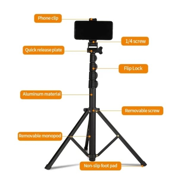 Portable Tripod & Selfie Stick | Lightweight Camera & Mobile Stand - Image 3