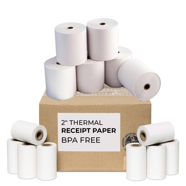POS Roll/ 58mm Thermal paper rolls 58mm Width x 15 Metre Length for Billing Machine, Swipe Machine, Handheld Machine etc - Image 4