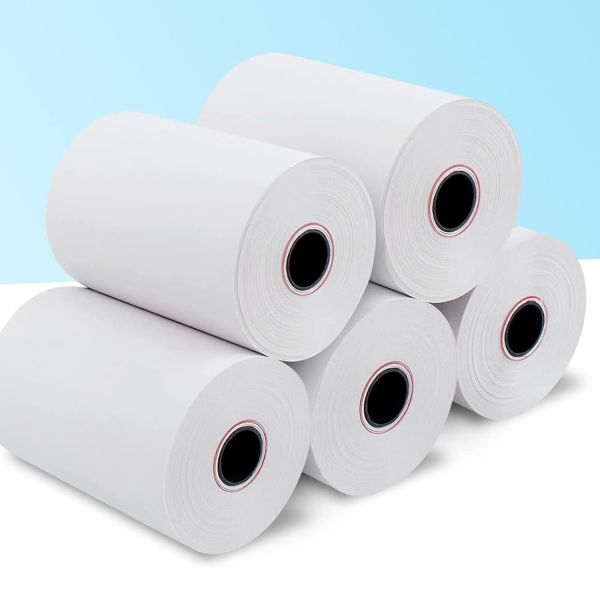POS Roll/ 58mm Thermal paper rolls 58mm Width x 15 Metre Length for Billing Machine, Swipe Machine, Handheld Machine etc - Image 5