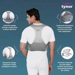 Posture Corrector for Women & Men - Adjustable Back Straightener For Upper Back Pain Relief, Correct Slouching, Hunching & Bad Posture