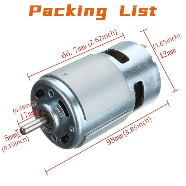 Power Motor 12v 775 Model For Mini Drill Or For Projects - Image 3