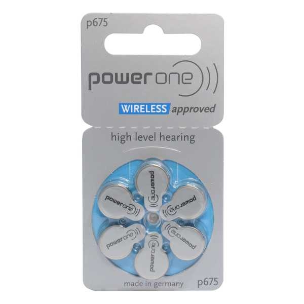 Power One Wireless Highlevel Hearing Battery, P675(6 Batteries set) - Image 4