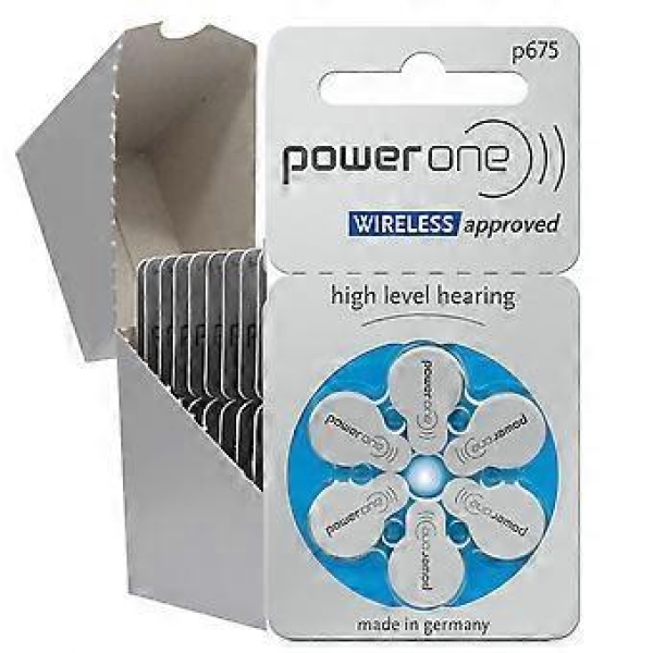 Power One Wireless Highlevel Hearing Battery, P675(6 Batteries set) - Image 5