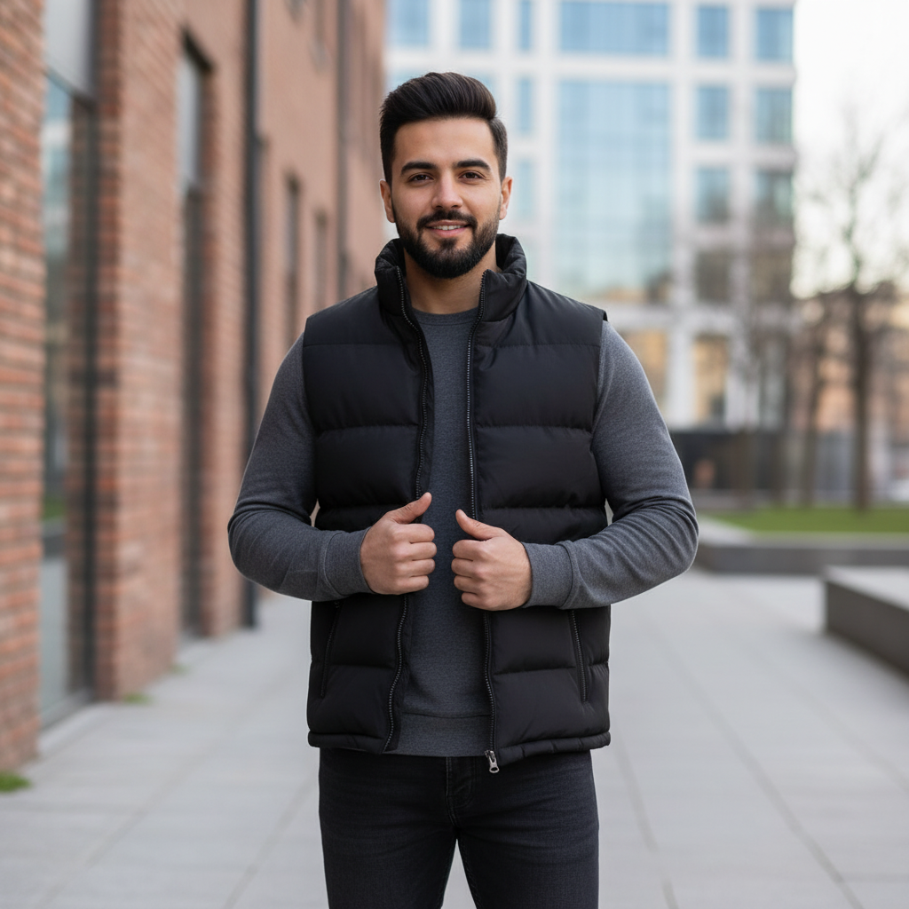 Pre Winter Warm Windproof Half Sleeves Jacket For Men - Multicolor| Multisize | Fashion | Jacket For Men