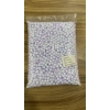 Premium 8mm Round Pearl Beads – Stunning Blend of Deep Purple and Pure White Shades – 500 Grams Bulk Pack – Lustrous Finish for Jewelry Making