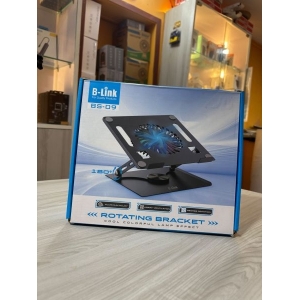 Premium Aluminum Laptop Cooling Stand | 180° Rotating RGB Fan