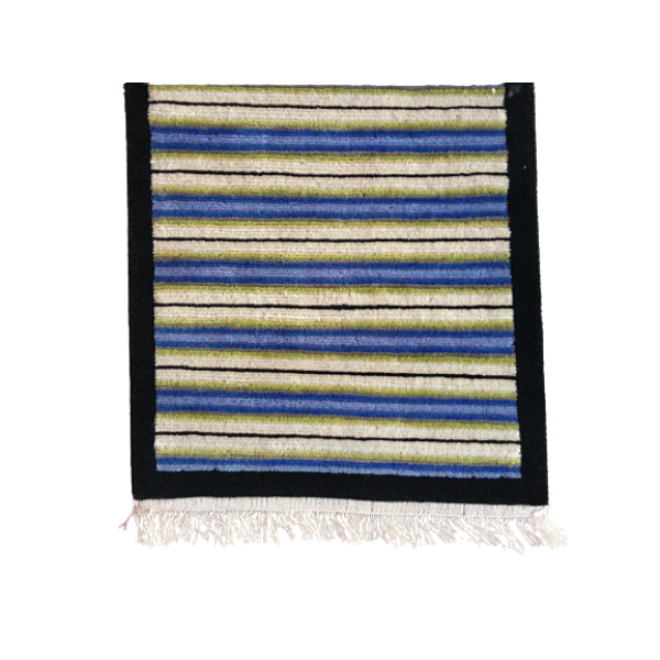 Premium Hand-Knotted Tibetan Wool Rug - Traditional Nepalese Artisan Carpet - 100 Knots Per Inch - 1.38 ft x 5.28 ft - Image 3