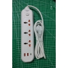 Premium Heavy-Duty Multiplug with Safety Breaker | Child Safety Protection | High Conductivity Copper | 750°C Anti-Flaming Body | High-Performance Power Cable