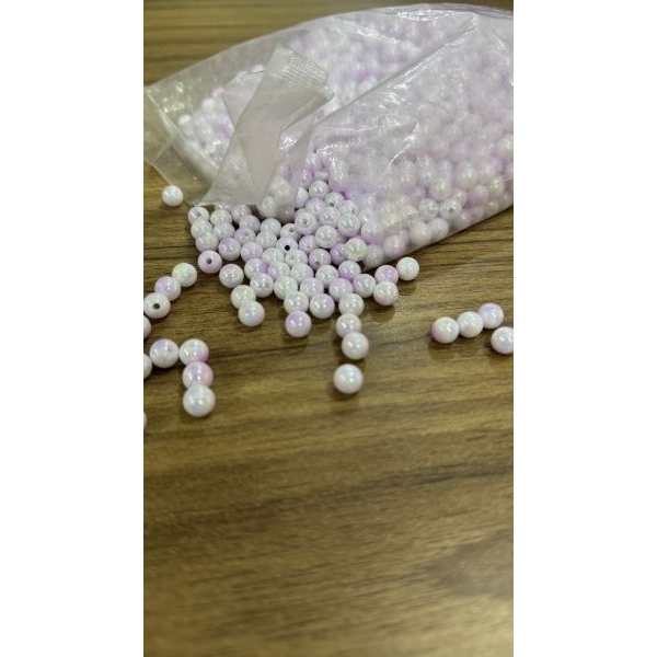 Premium Light Purple Shade 8mm Round Pearls Lustrous Beads – 500 Grams Bulk Pack - Image 2