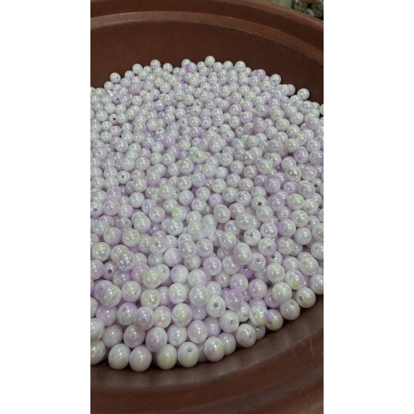 Premium Light Purple Shade 8mm Round Pearls Lustrous Beads – 500 Grams Bulk Pack - Image 4