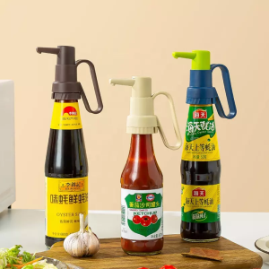 Premium Manual Press Pump Dispenser for Sauces, Oils, and Condiments - Kitchen Cooking Tool