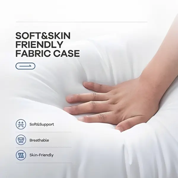 Premium Microfiber Pillow 16x26 Inch – Soft & Supportive | Hypoallergenic | Hotel Quality – For Bed & Sofa – Nepal - Image 2