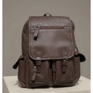 Premium PU Leather Backpack |Best Bag For College And Office Purposes For Men/Suitable To Carry Laptop And Easy For Traveling And Treks