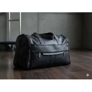 Premium PU Leather Travel Duffle Bag for Men & Women – Stylish Weekend & Gym Bag