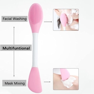 Premium Silicone Facial Mask Brush Dual Use Exfoliating Face Mask Applicator