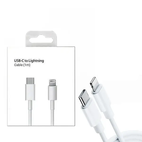 Genuine Type C Cable For 11 12 13 Pro Max Mini Xs Xr X PD 20W Fast Charge Charger Wire 1M (6Months Warrenty)
