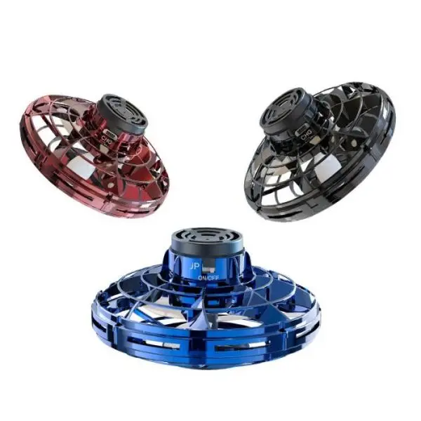Pressure Reducing LED Light Flying Fingertip Gyroscope 360° Rotating UFO Type Helicopter Hand Spinner Interesting Resistant To Falling Fingertip Helicopter Toy - Image 3