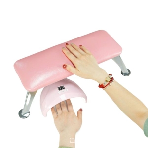 Professional Arm Rest Nail Table With Mat Pu Hand Pillow Cushions Table For Nail Technicians & Beauty Salons