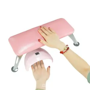 Professional Arm Rest Nail Table With Mat Pu Hand Pillow Cushions Table For Nail Technicians & Beauty Salons