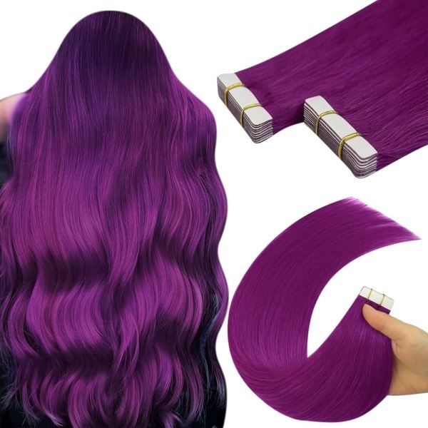 Professional Colorful Real Human Tape In Hair Extensions - Image 2