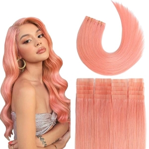 Professional Colorful Real Human Tape In Hair Extensions