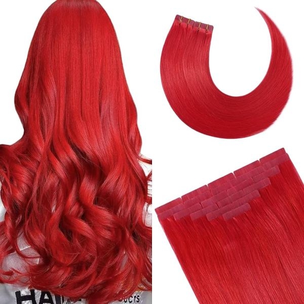 Professional Colorful Real Human Tape In Hair Extensions - Image 5