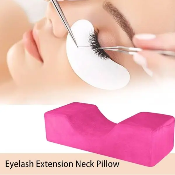Professional Eyelash Pillow for Lashes Extension Extension Pillow Makeup Salon Memory Foam Soft U Shape Professional Neck Support Eyelash Grafting Pillow Cushion with Pocket - Image 2