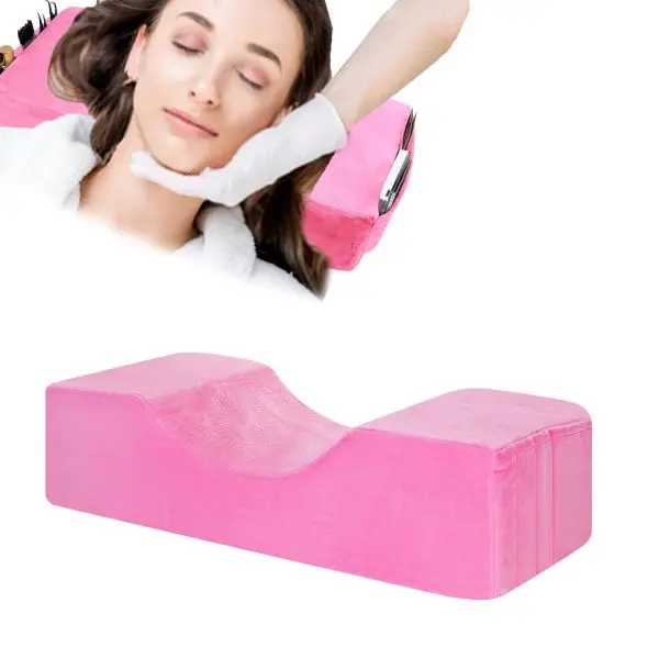 Professional Eyelash Pillow for Lashes Extension Extension Pillow Makeup Salon Memory Foam Soft U Shape Professional Neck Support Eyelash Grafting Pillow Cushion with Pocket - Image 5