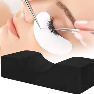 Professional Eyelash Pillow for Lashes Extension Extension Pillow Makeup Salon Memory Foam Soft U Shape Professional Neck Support Eyelash Grafting Pillow Cushion with Pocket